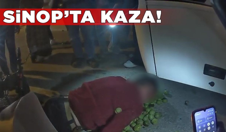 Devrilen elektrikli motosikletin sürücüsü yaralandı