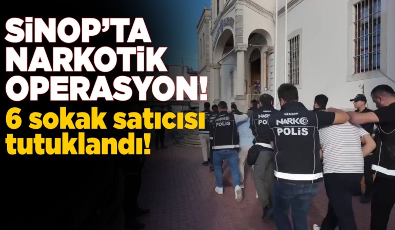 Sinop’ta sokak satıcılarına operasyon