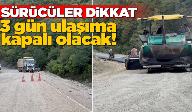 İlçedeki grup yolu 3 gün ulaşıma kapalı!