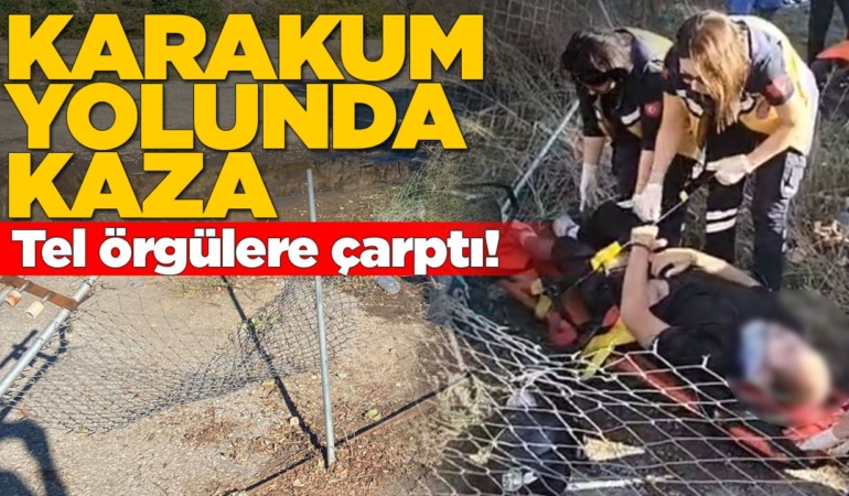 Sinop’ta seyir halindeki motosiklet kaza yaptı