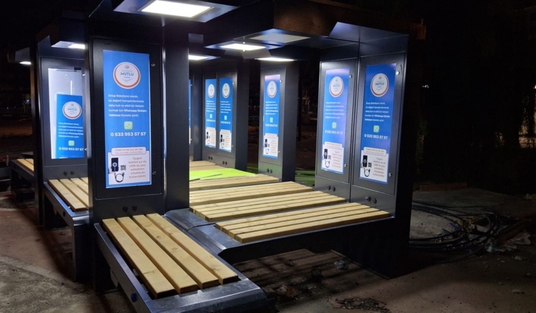 Sinop’a güneş enerjili akıllı banklar yerleştiriliyor