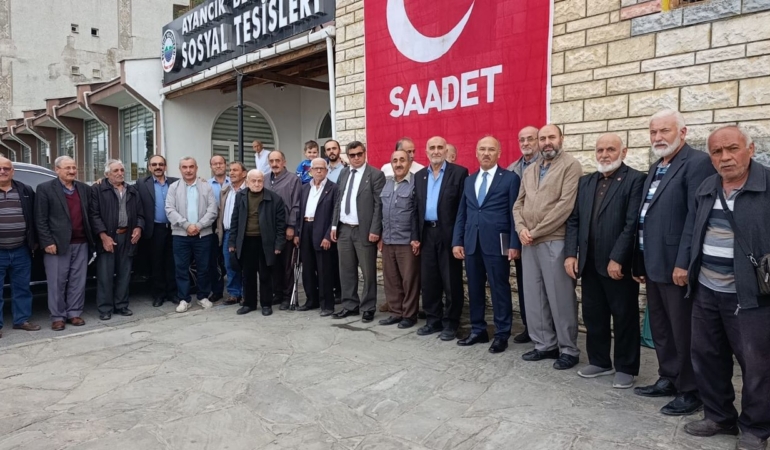 Saadet Partisi İl Divan Toplantısı Ayancık’ta yapıldı