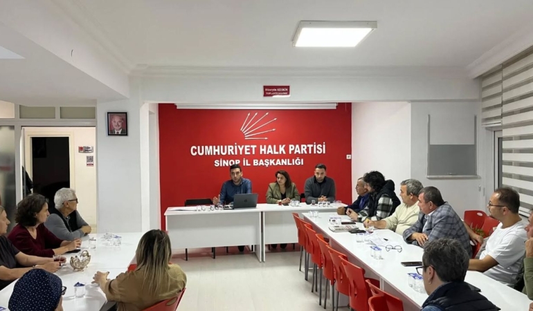 CHP Sinop’ta haftalık yönetim toplantısını yaptı
