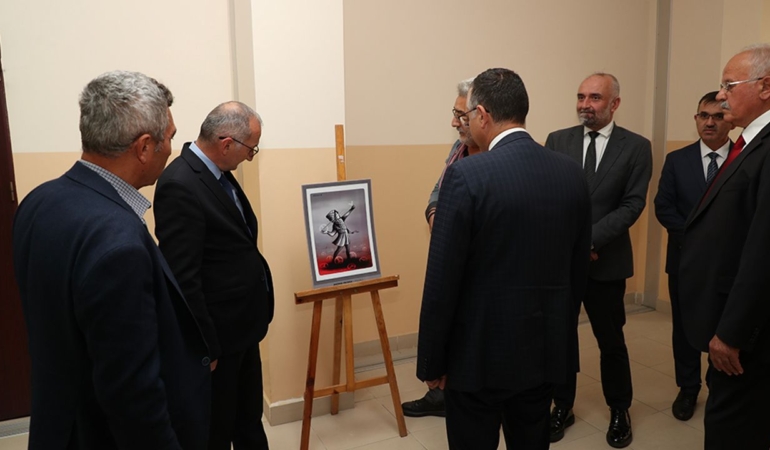 “Gazze’nin Çığlığı” Uluslararası Karikatür Sergisi açıldı