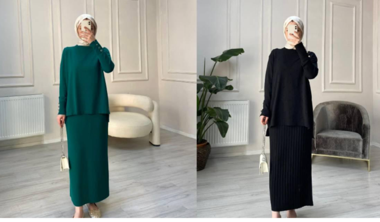 Zamansız Şıklığın Yeni Yorumu: Etekli Tesettür Takımlar
