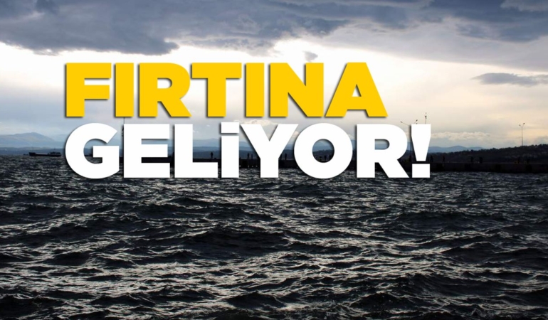 Sinop Valiliği fırtınaya karşı vatandaşları uyardı