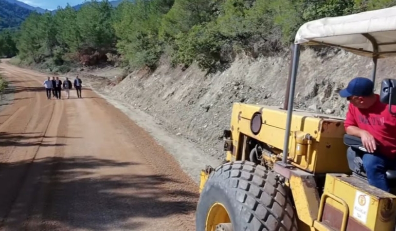 Kaymakam Doğancı yol çalışmalarını inceledi