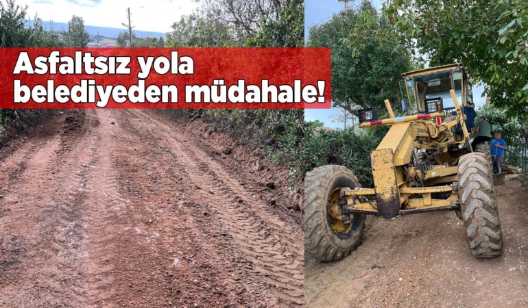 Sinop’ta şikâyet konusu olan yolda çalışma başlatıldı!