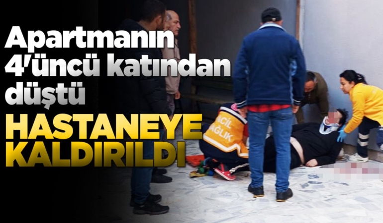 Sinop’ta bir genç dördüncü kattan düştü