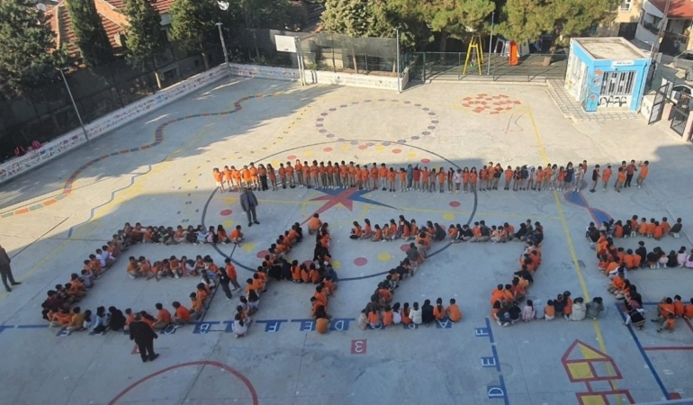 Samsun’da öğrenciler Filistin için tek yürek oldu