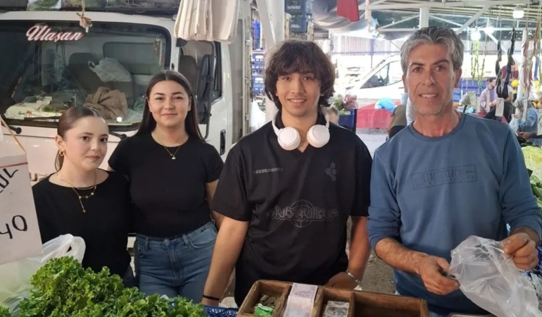 Sinop pazarında sürpriz görüntü