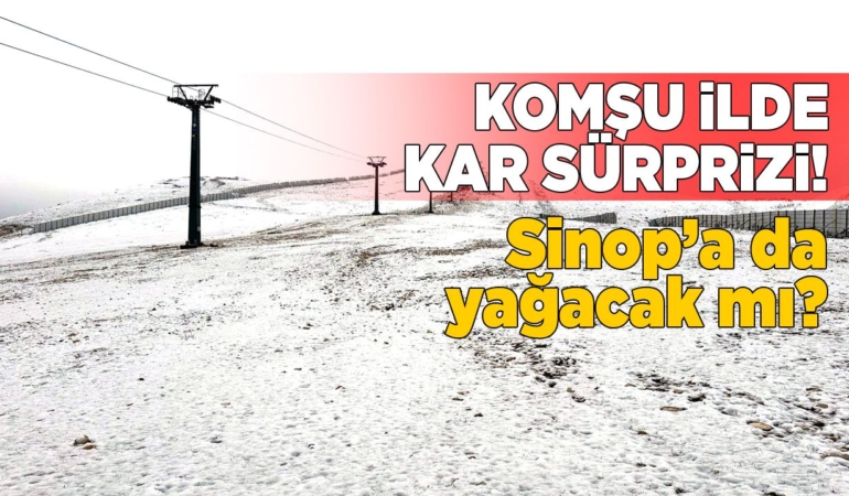 Samsun’a mevsimin ilk karı yağdı!