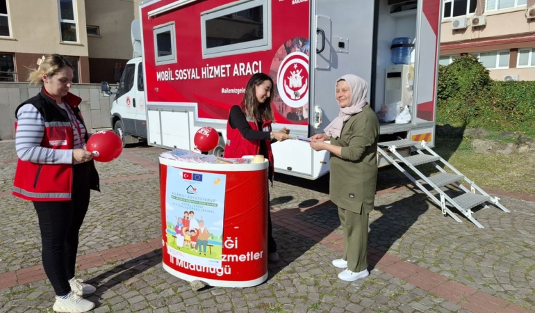 Sinop’ta Mobil Sosyal Hizmet Aracı faaliyete başladı