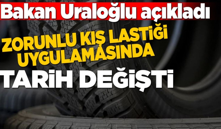 Zorunlu kış lastiği uygulamasında tarih değişti