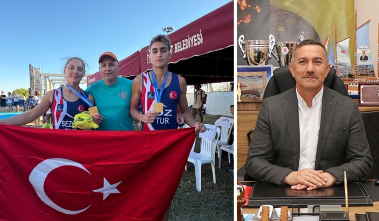 Başkan Üçüncüoğlu çifte şampiyonluğu kutladı!