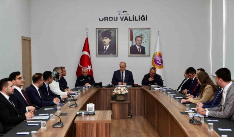 Vali Erol Ordu’nun asayiş verilerini açıkladı