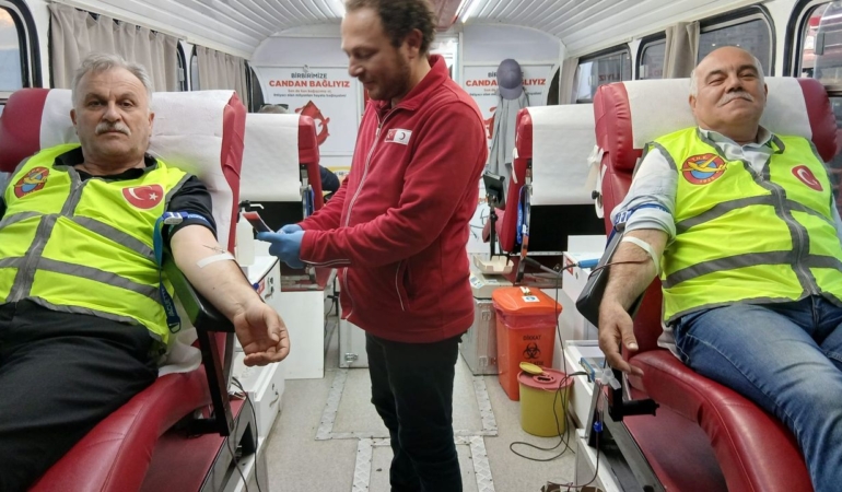 THK Sinop Şubesinden Kızılay’a kan bağışı desteği