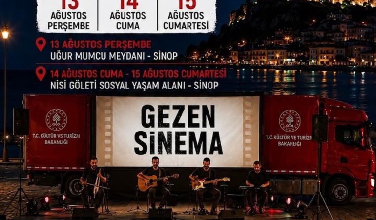 Sinop’ta Gezen Sinema Etkinliği