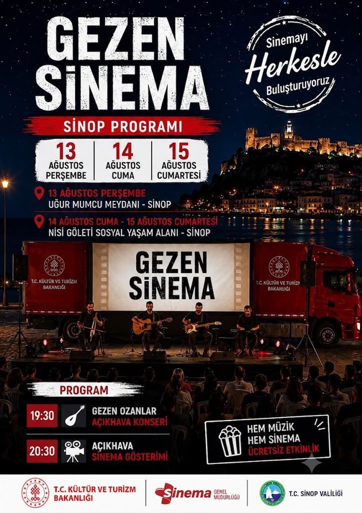 Sinop'ta Gezen Sinema Etkinliği